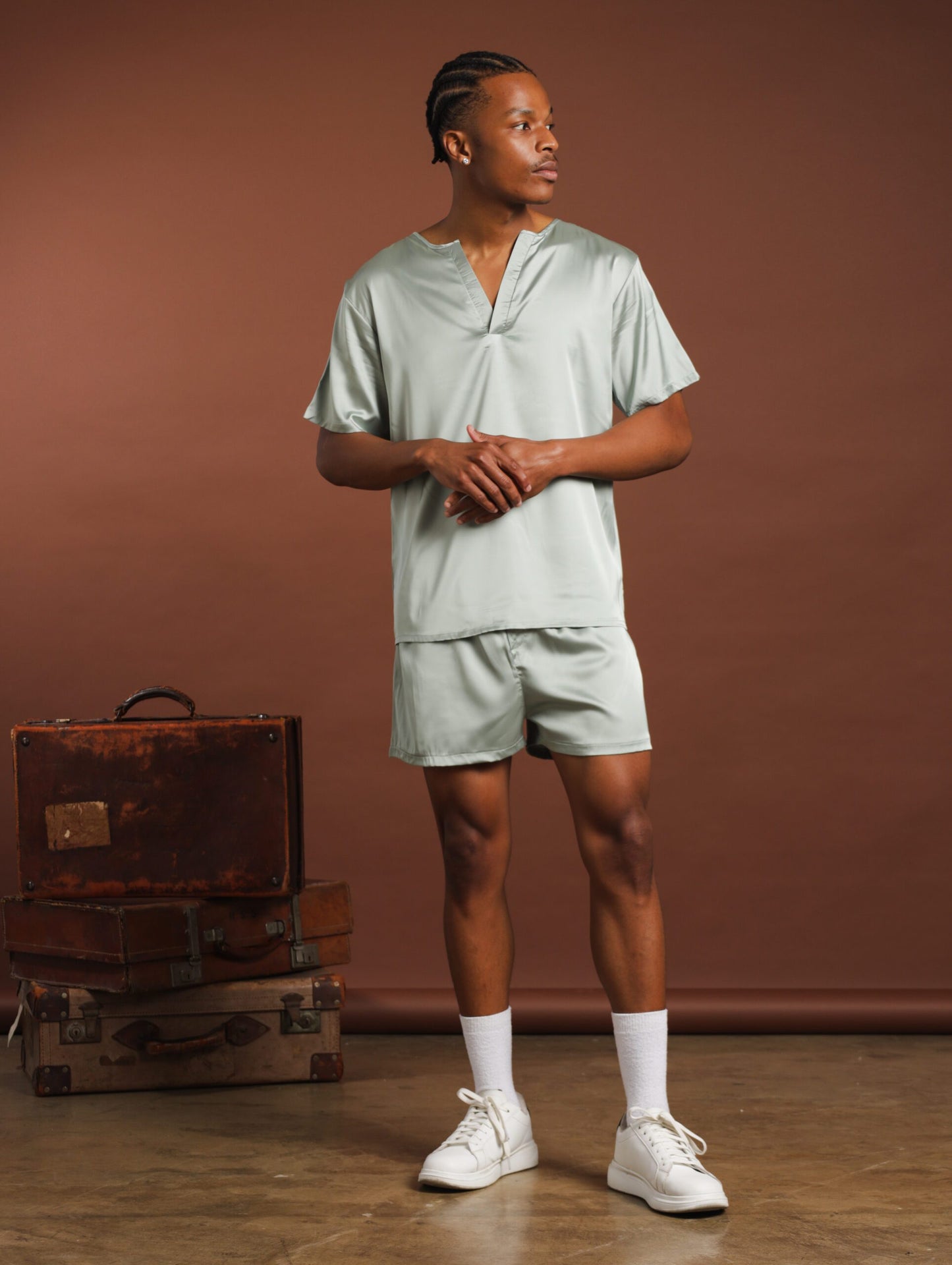 MENS LT SAGE LOUNGEWEAR SET